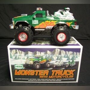 2007 Hess Monster Truck with Motorcycles NEW in BOX